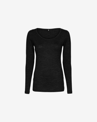 Ullset med långärmad svart t-shirt och svarta leggings -JBS of Denmark Women