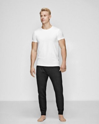 Ekologisk bomull, T-shirt o-neck, Vit -JBS of Denmark Men