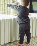 Bambu, Sweatpants, Mørk grå melange -JBS of Denmark Kids