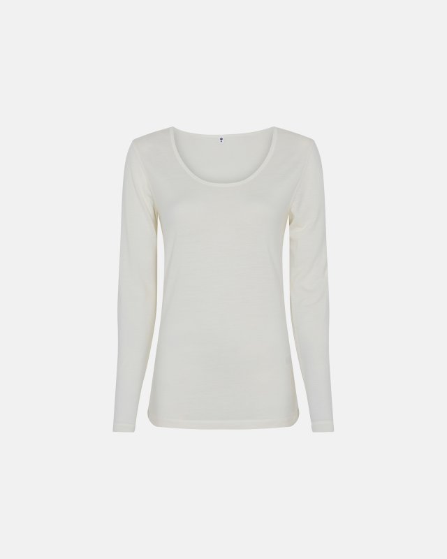 Ekologisk ull, Långärmad T-shirt, Ivory -JBS of Denmark Women