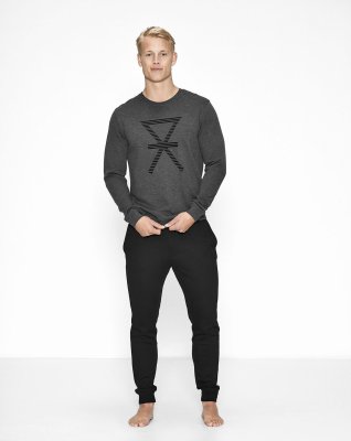 Bambu, Sweatshirt, Mörk grå -JBS of Denmark Men