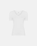 Bambu, T-shirt v-neck (slim-fit), Vit -JBS of Denmark Women