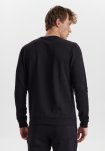 Återvunnen polyester, Sweatshirt, Svart -Claudio