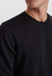 Återvunnen polyester, Sweatshirt, Svart -Claudio