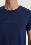 Bambu, T-shirt "text", Navy -JBS of Denmark Men