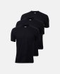 3-pack Ekologisk bomull, T-shirt o-neck "Jersey", Svart - Dovre