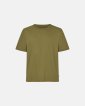 Ekologisk bomull, T-shirt "mid-sleeve", Olivgrön -Resteröds