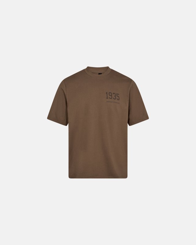 100% Ekologisk bomull, T-shirt, Brun -Resteröds