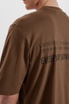 100% Ekologisk bomull, T-shirt, Brun -Resteröds