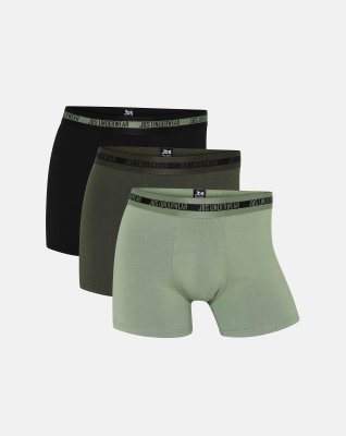 Bambu, Boxers, 3-pack, Flerfärgad Grön -JBS