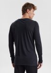 Ekologisk ull, Langermet T-shirt, Svart -JBS of Denmark Men