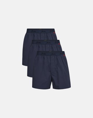 100% bomull, Boxershorts, 3-pack, Blå -JBS