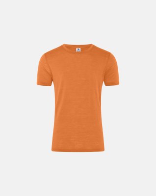 Ekologisk ull, T-shirt, Orange -Dovre