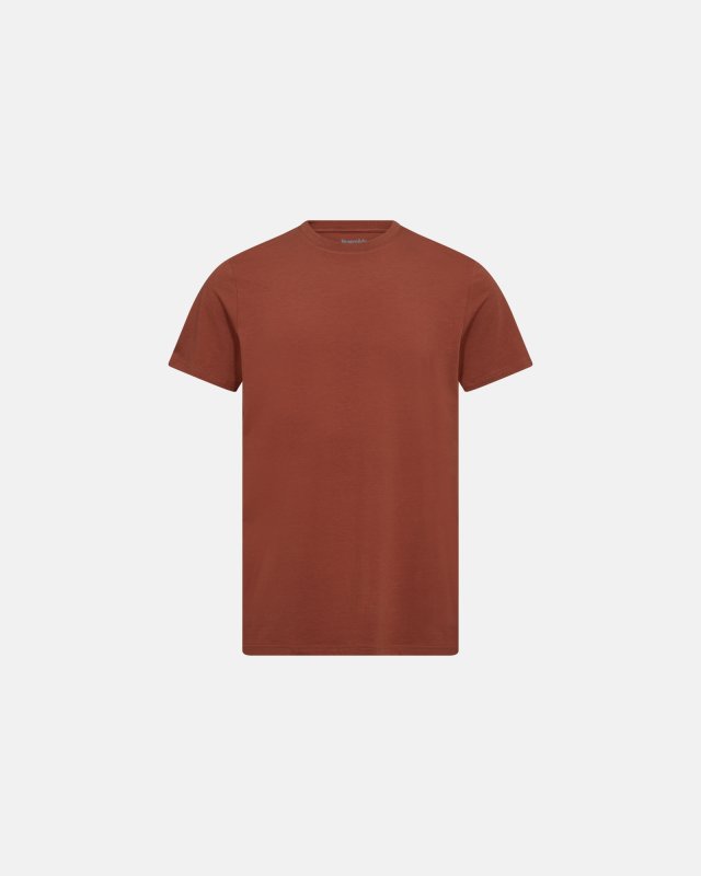 Bambu, T-shirt rund hals, Brun -Resteröds