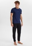 Bambu, T-shirt "text", Navy -JBS of Denmark Men