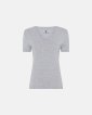 Bambu, T-shirt v-neck (slim-fit), Grå -JBS of Denmark Women