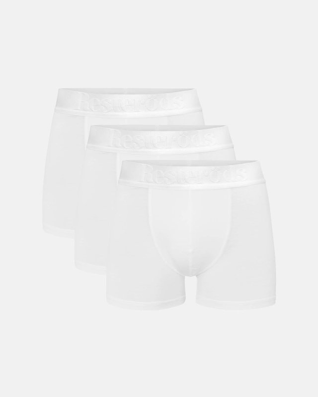 Bambu, Boxer, 3-pack, Vit -Resteröds