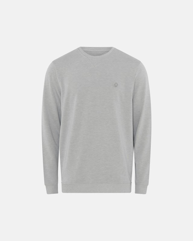 Bambu, Sweatshirt m. logo, Ljusgråt -JBS of Denmark Men