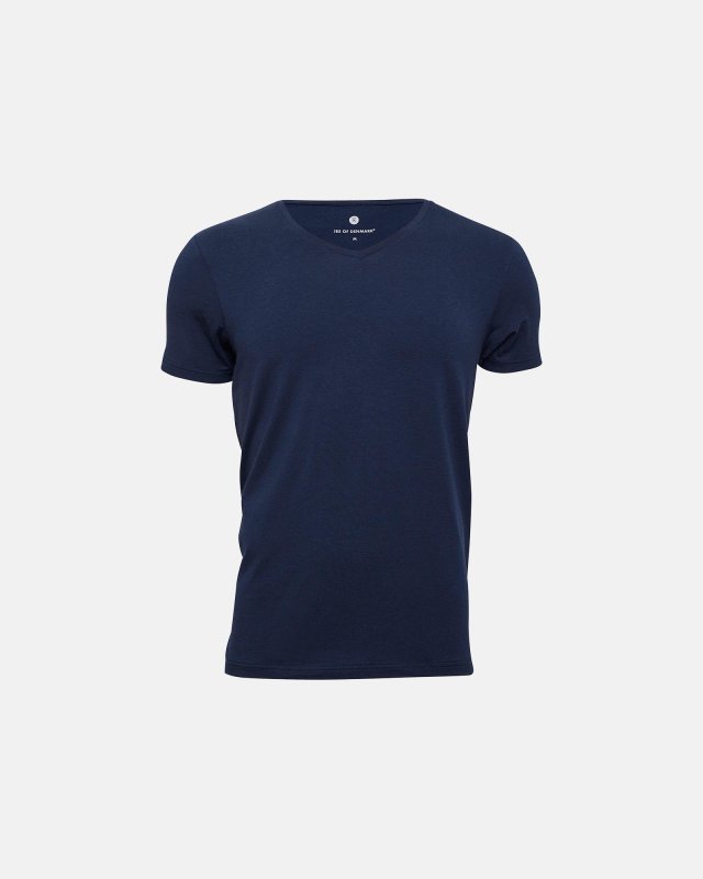 Bambu, T-shirt v-neck, Navy -JBS of Denmark Men