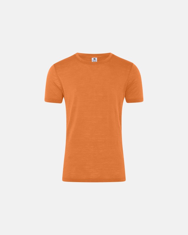 Ekologisk ull, T-shirt, Orange -Dovre